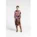 Xandres - KOLAMA 61146-01-6305 - Middellange jurk met bloemenprint